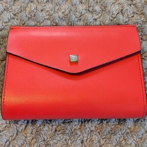 EUC - Lodis Continental Trifold Wallet - Fire Caramel